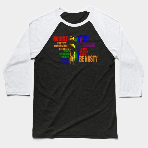 'March Equality' Cool Resist Equality Baseball T-Shirt by ourwackyhome